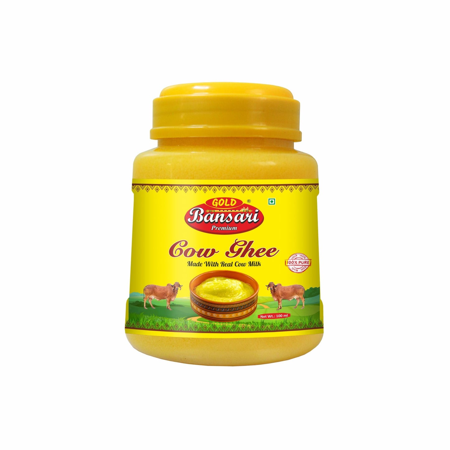 Gold Bansari Premium Pure Cow Ghee-100 ML