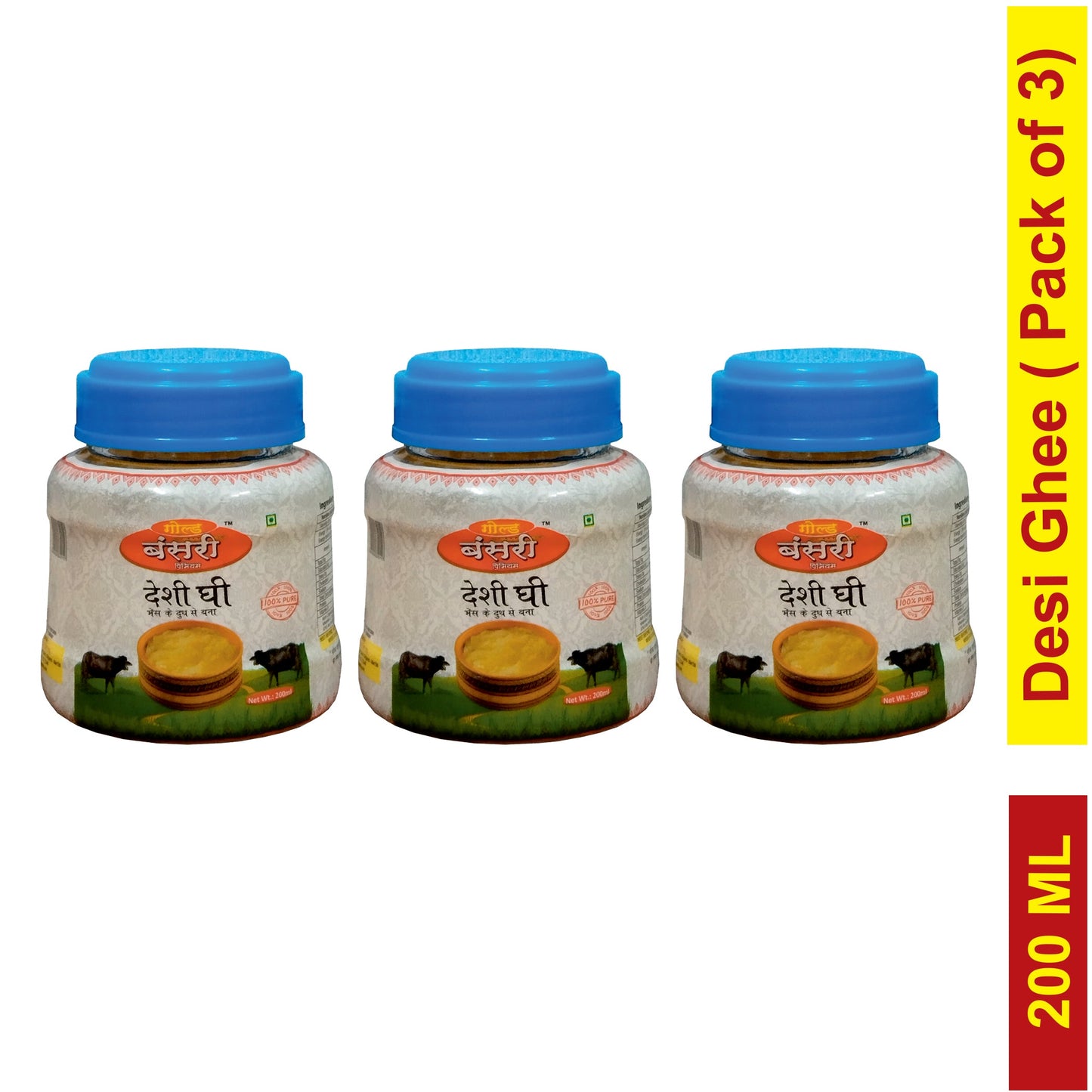 Gold Bansari Premium Desi Ghee-200 ML