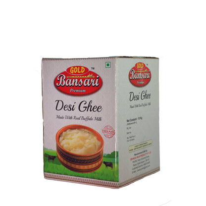 Gold Bansari Premium Pure Buffalo Ghee – 15 KG